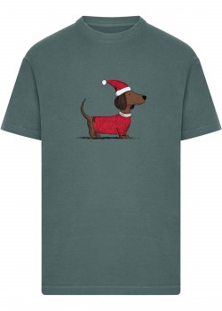 Тениска Christmas Dackel Tee bottlegreen XXL