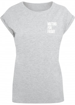 Дамска тениска Waiting for Friday Tee heather grey XXL