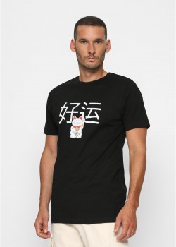 Тениска Waving Cat Tee black XS