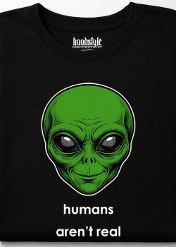 Humans aren't real тениска