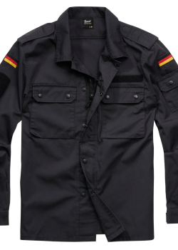 Мъжка риза с пагони в черен цвят Brandit