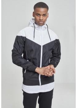 Мъжко яке тип ветровка в два цвята Urban Classics blk/wht