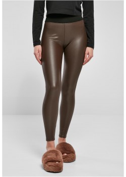 Дамски кожен клин в кафяв цвят Urban Classics Ladies Faux Leggings