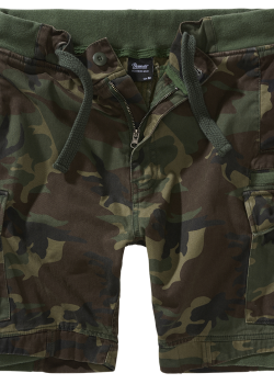 Мъжки къси карго панталони в камуфлажен цвят Packham Vintage woodland