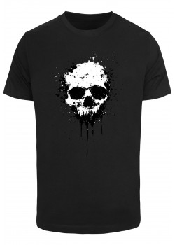 Мъжка тениска в черно Mister Tee Artsy Skull Paint