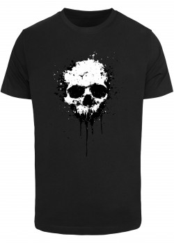 Мъжка тениска в черно Mister Tee Artsy Skull Paint