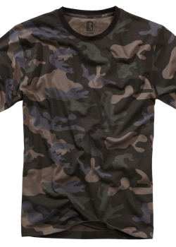 Мъжка изчистена тениска в тъмен камуфлаж Brandit