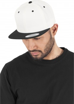 Шапка с козирка в бяло  Mister Tee Classic Snapback 2-Tone 