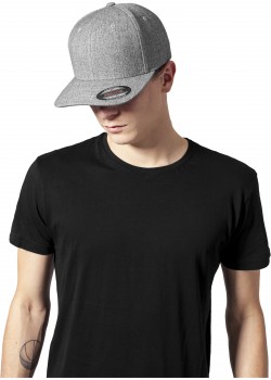 Шапка с козирка в сиво Plain Span Flexfit 
