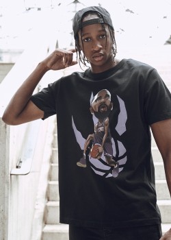 Мъжка черна тениска Mister Tee T.Dot 