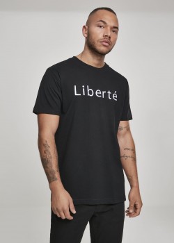 Мъжка черна тениска Mister Tee Libert