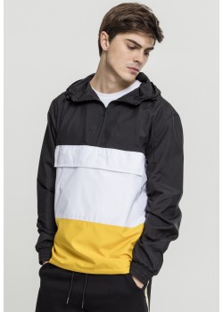 Мъжко преходно яке в три цвята Urban Classics blk/chromeyellow/wht