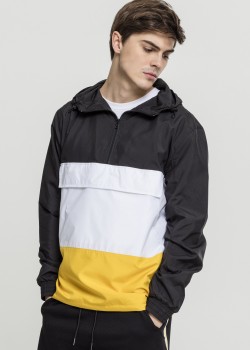 Мъжко преходно яке в три цвята Urban Classics blk/chromeyellow/wht