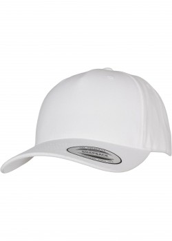 Шапка с козирка YP CLASSICS 5-PANEL PREMIUM CURVED VISOR SNAPBACK CAP white one size