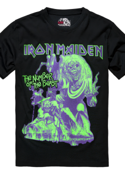 Тениска в черен цвят Iron Maiden Number of the Beast I