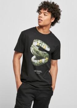 Мъжка тениска в черен цвят Mister Tee Money Mouth Tee black 