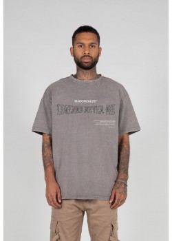 Овърсайз тениска LEGENDS NEVER DIE - Acid Washed Heavy Oversize Tee asphalt XXL