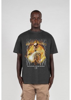 Овърсайз тениска HELLRIDE V.1 X Heavy Oversized Tee 2.0 charcoal XXL