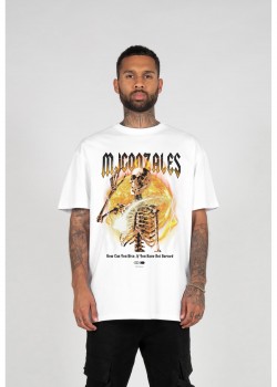 Овърсайз тениска HELLRIDE V.1 Heavy Oversized Tee 2.0 white XXL