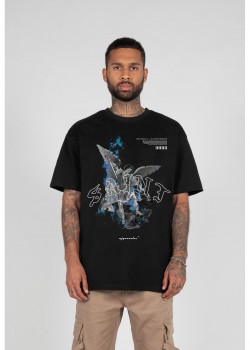 Овърсайз тениска SAINT V.1 Heavy Oversized Tee 2.0 black XXL