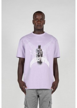 Овърсайз тениска HIGHER THAN HEAVEN V.1  with Heavy Oversize Tee lilac XXL