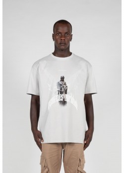Овърсайз тениска HIGHER THAN HEAVEN V.1  with Heavy Oversize Tee lightasphalt XXL
