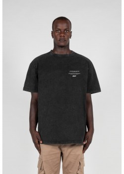 Овърсайз тениска HIGHER THAN HEAVEN V.2 Acid Washed Heavy Oversize Tee black XXL