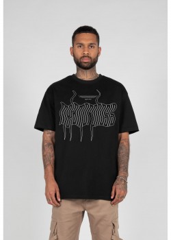 Овърсайз тениска METAMORPHOSE V.1 Heavy Oversized Tee black XXL