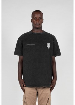 Овърсайз тениска METAMORPHOSE V.2 Acid Washed Heavy Oversized Tee black XXL