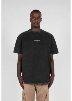 Овърсайз тениска METAMORPHOSE V.4 Acid Washed Heavy Oversized Tee black XXL