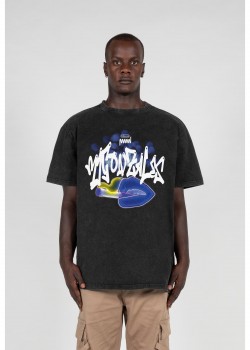 Овърсайз тениска Kiss x Heavy Oversized Tee Acid Washed black XXL