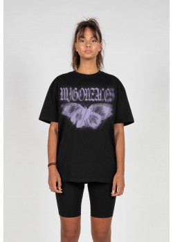 Овърсайз тениска MJG Heavy Oversized Tee Ladies - BUTTERFLY ILLUSION black XXL