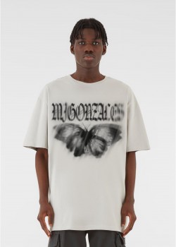 Овърсайз тениска MJG Heavy Oversized Tee - BUTTERFLY ILLUSION lightasphalt XXL