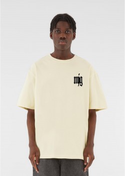 Овърсайз тениска MJG Heavy Oversized Tee - TRANSFORMATION softyellow XXL