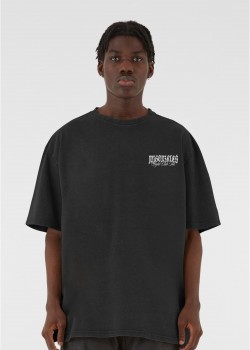 Овърсайз тениска MJG Heavy Oversized Acid Washed Tee - Knockout Kings black XXL