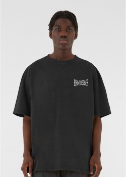 Овърсайз тениска MJG Heavy Oversized Acid Washed Tee - Alpha Strike black XXL