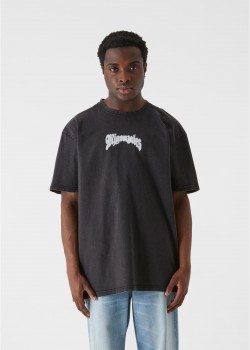 Овърсайз тениска MJG Heavy Oversized Acid Washed Tee - Faded Faith black XXL