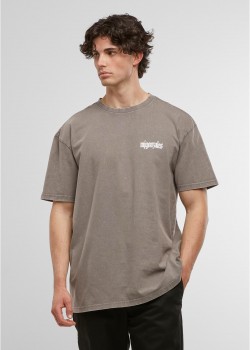Овърсайз тениска MJG Heavy Oversized Acid Washed Tee - Rebels never die asphalt XXL