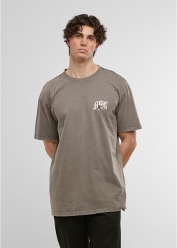 Овърсайз тениска MJG Heavy Oversized Acid Washed Tee - Lone Hunter asphalt XXL