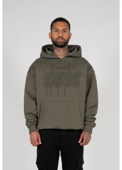 Овърсайз тениска METAMORPHOSE V.1 x Heavy Oversized Hoody olive XXL