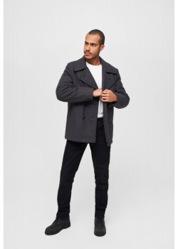 Мъжко палто в тъмносив цвят Brandit Pea 
