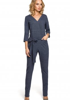 Елегантен гащеризон в тъмносин цвят M330 