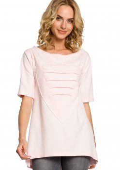 Ежедневна туника в цвят пудра M023