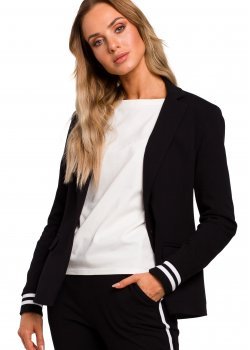 Спортен дамски блейзър в черен цвят M459