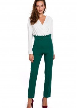Стилен панталон в зелен цвят K008