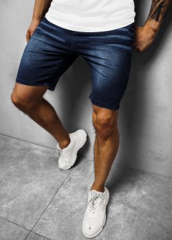 Къси дънкови панталони в тъмносин цвят JS/KK1072Z