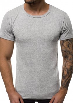 Мъжка тениска в светлосиво JS / NB003