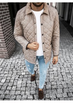 Мъжко преходно яке в бежов цвят O/5619 Мъжко преходно яке в бежов цвят O/5619