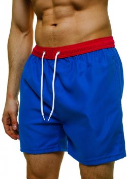 Плажни панталони в син цвят  ST005-3