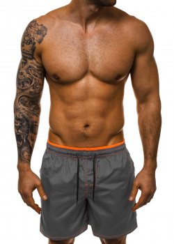 Плажни шорти в цвят графит